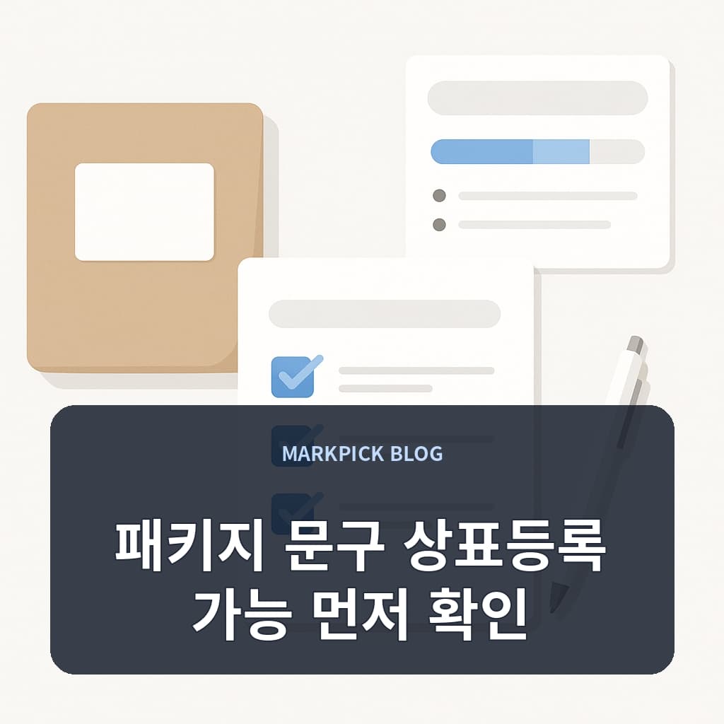 패키지 문구 상표등록 가능 먼저 확인