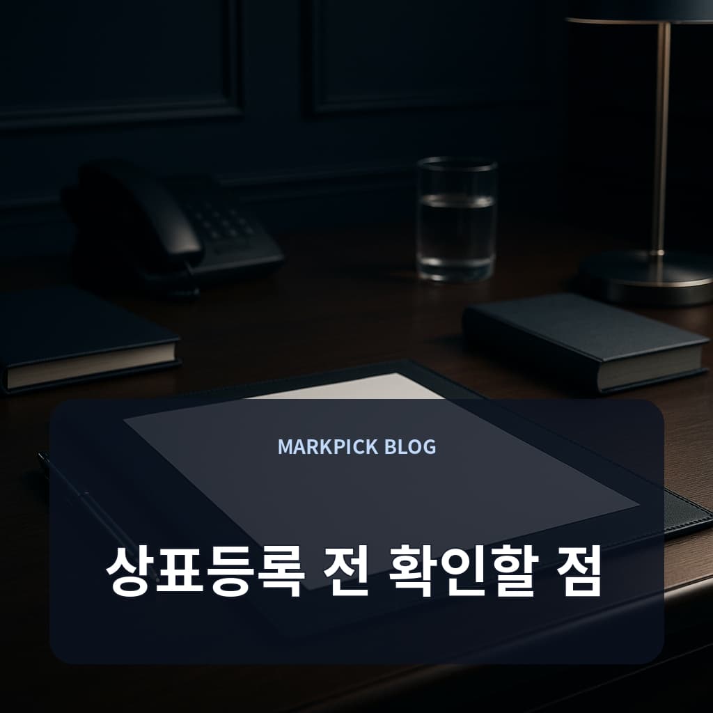 상표등록 전 확인할 점
