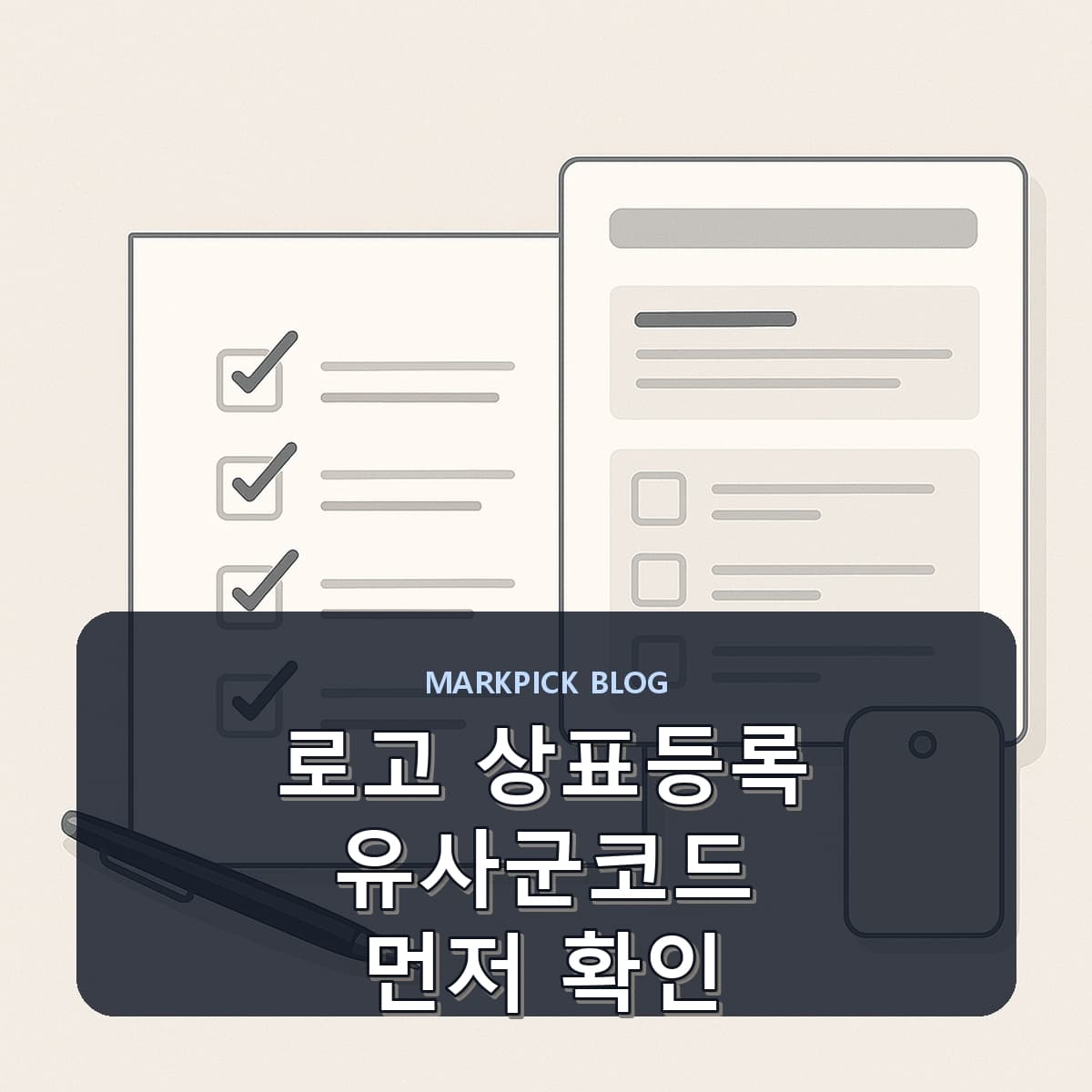 로고 상표등록 유사군코드 먼저 확인