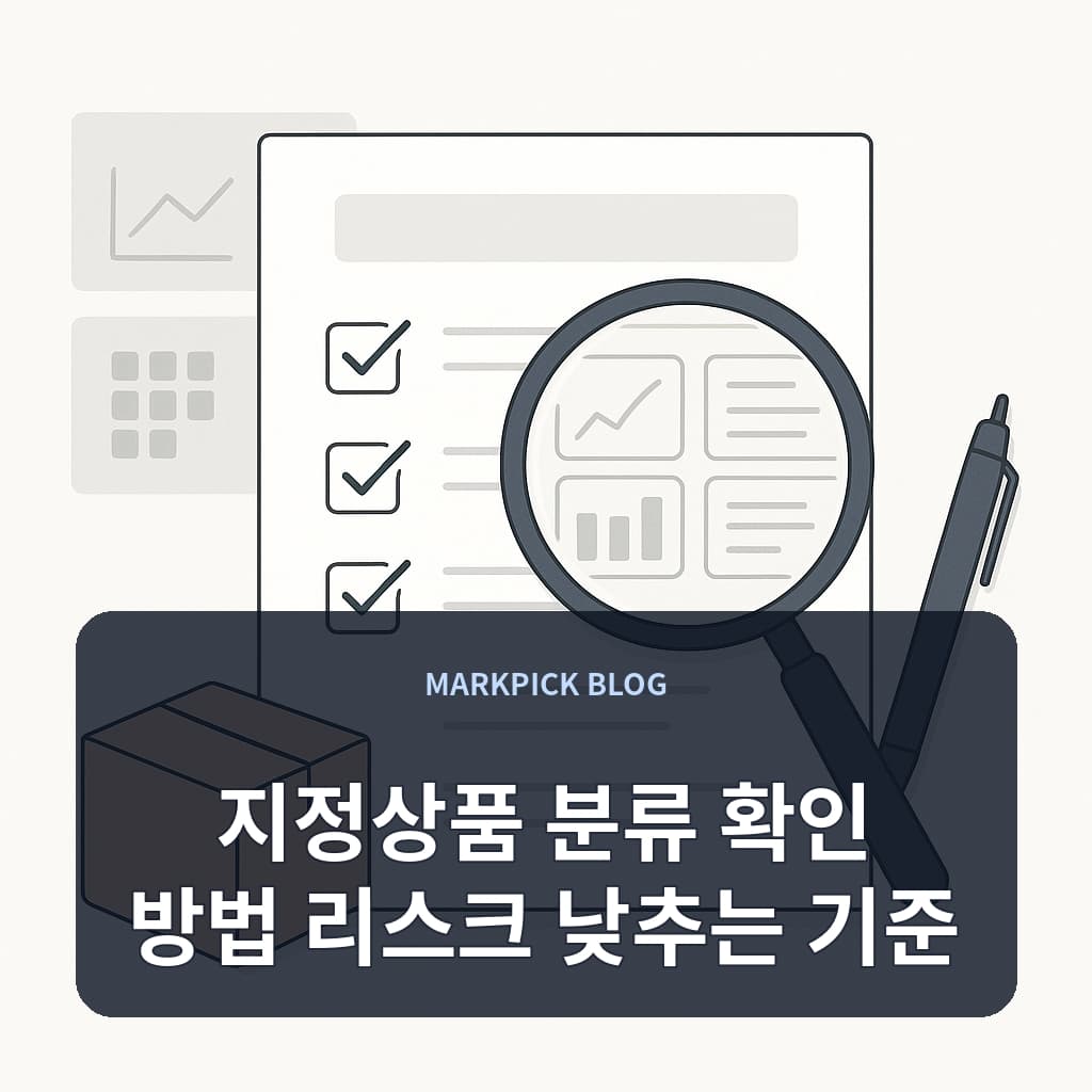 지정상품 분류 확인 방법 리스크 낮추는 기준