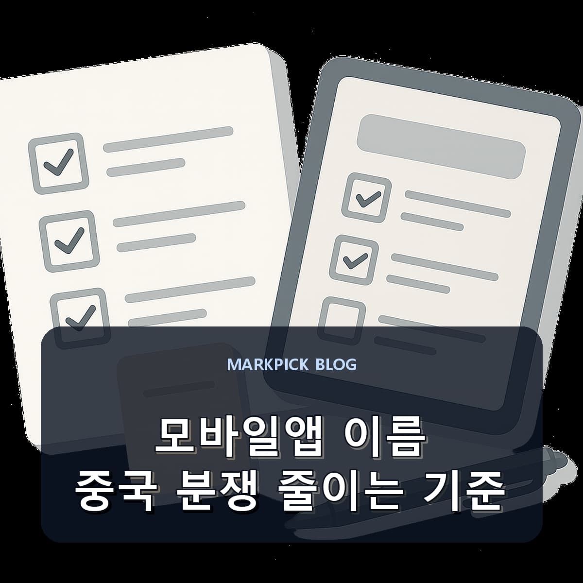 모바일앱 이름 중국 분쟁 줄이는 기준