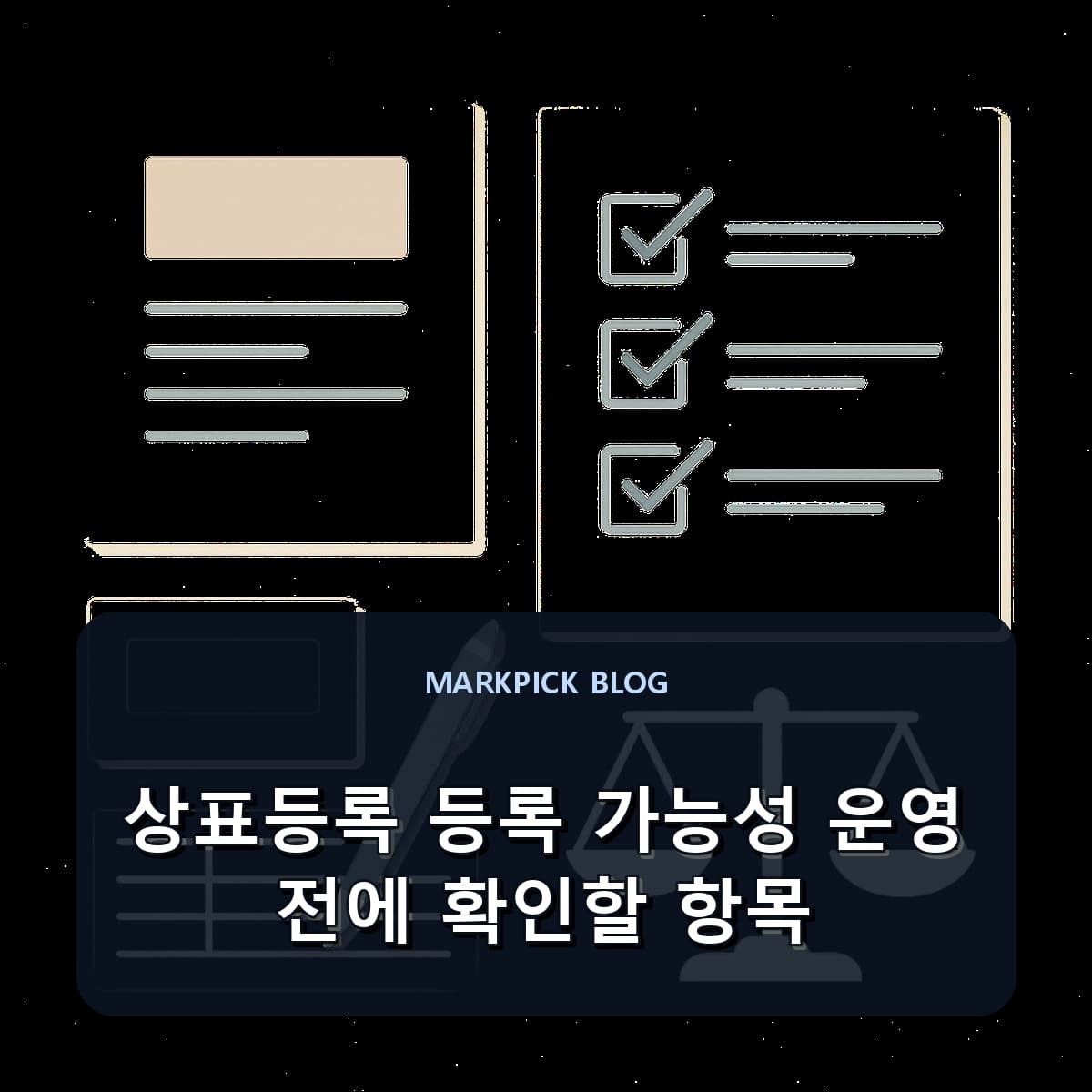 상표등록 등록 가능성 운영 전에 확인할 항목