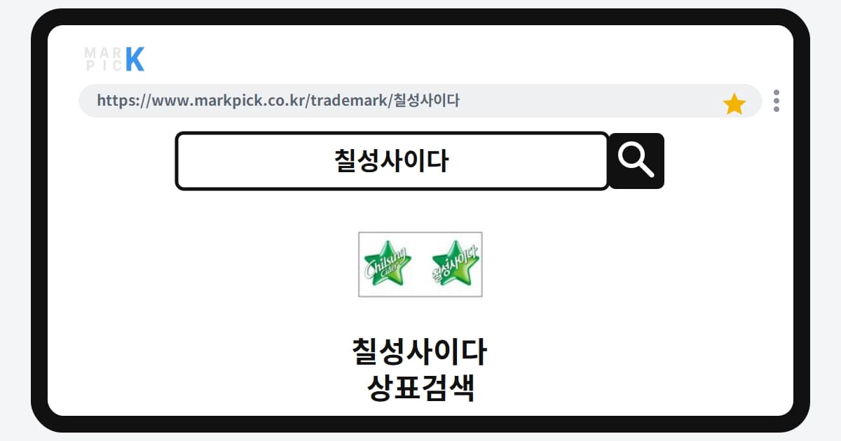 칠성사이다 상표 · 특허, 화장품부터 목걸이까지 등록한 놀라운 이유