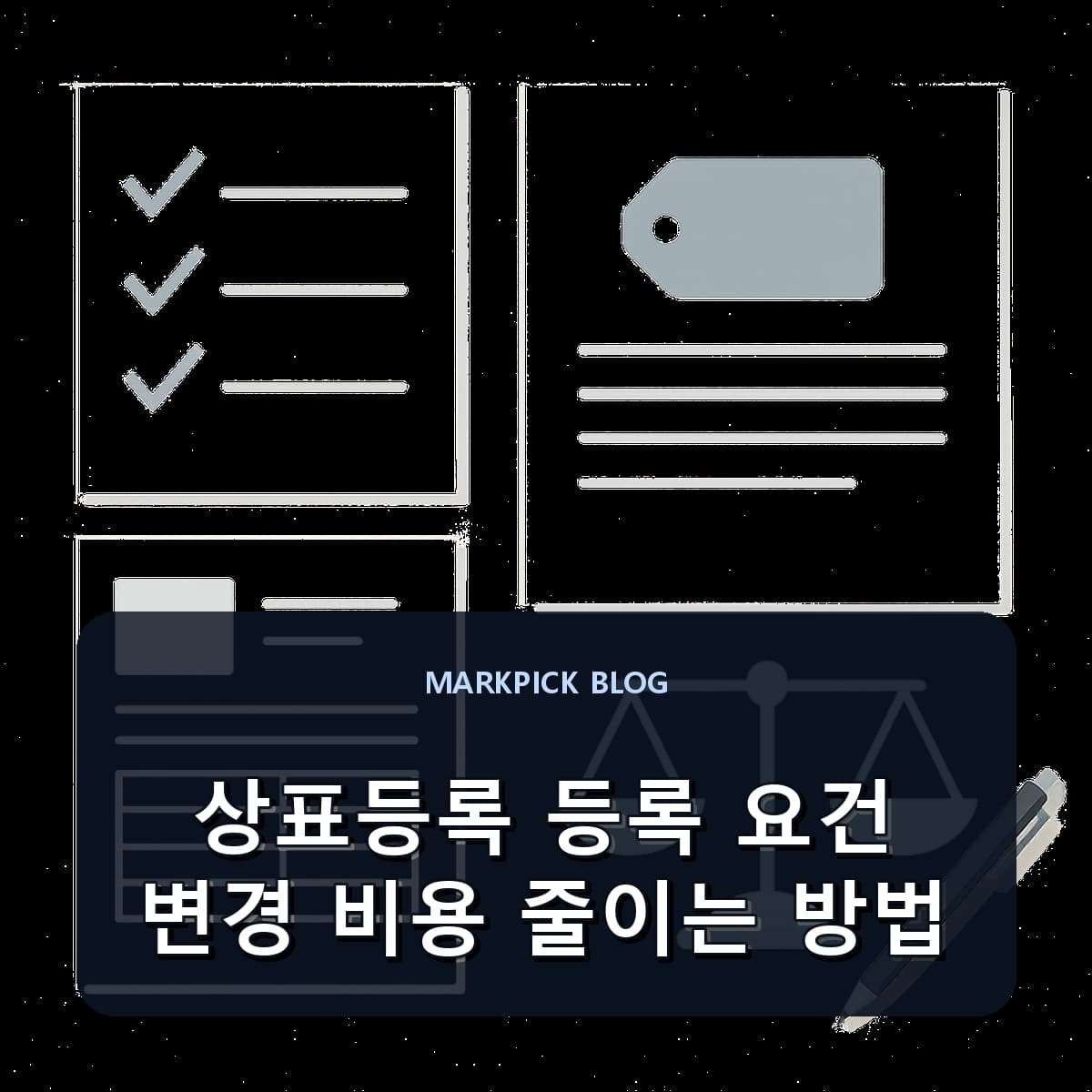상표등록 등록 요건 변경 비용 줄이는 방법