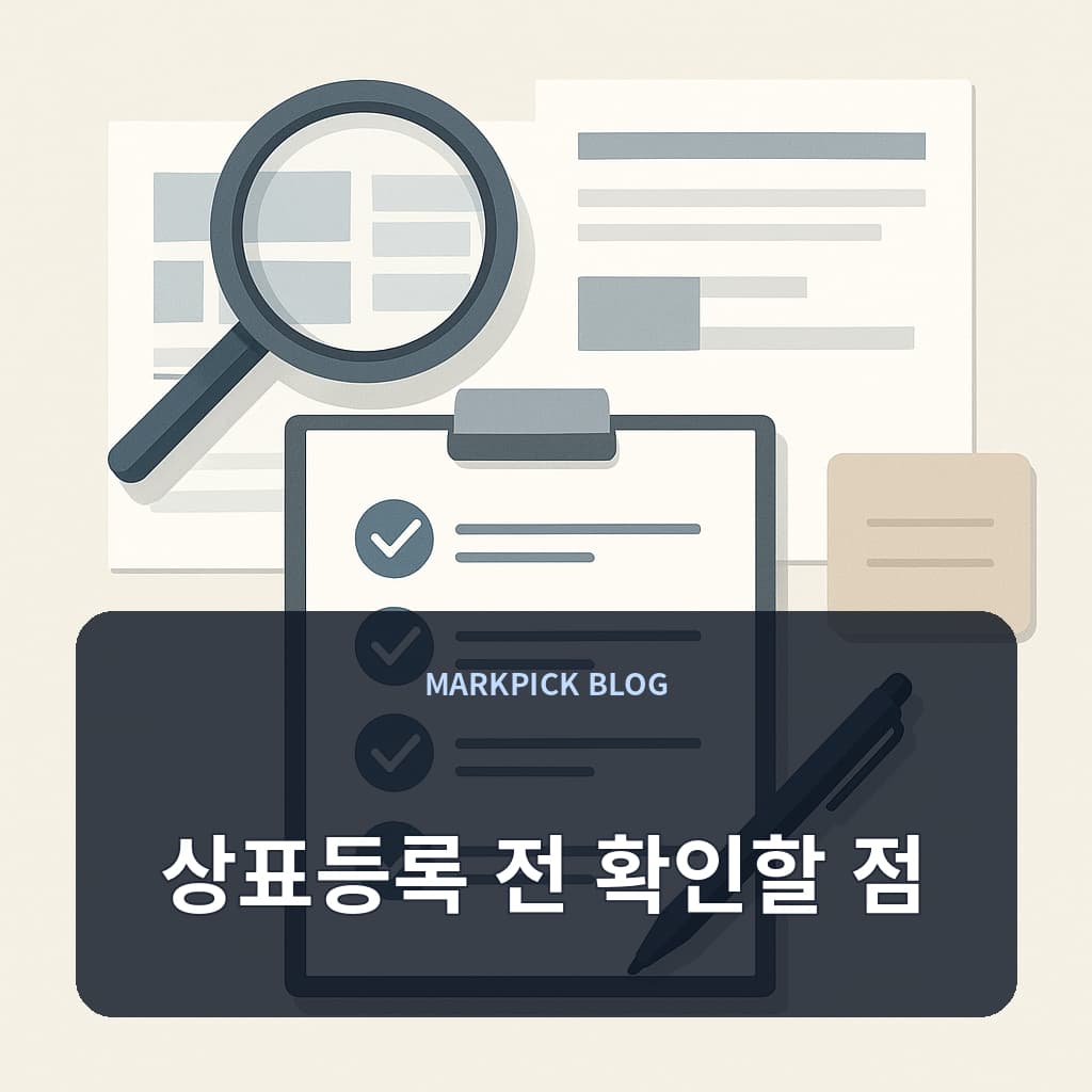 상표등록 전 확인할 점
