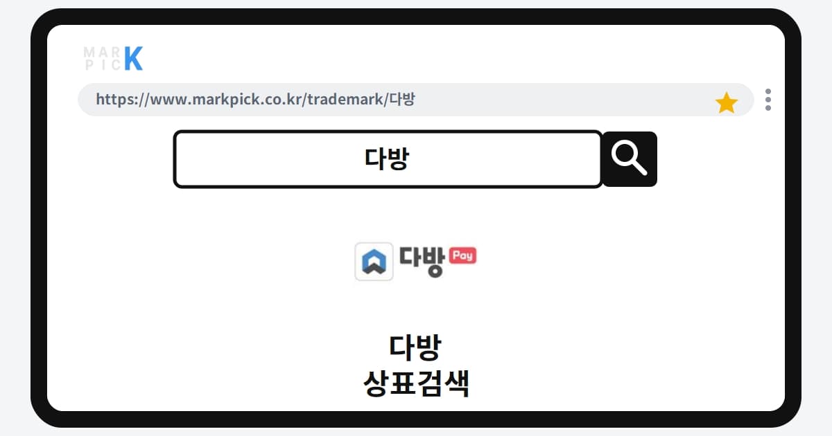다방 상표·특허, 마크픽 상표검색으로 보는 등록 현황
