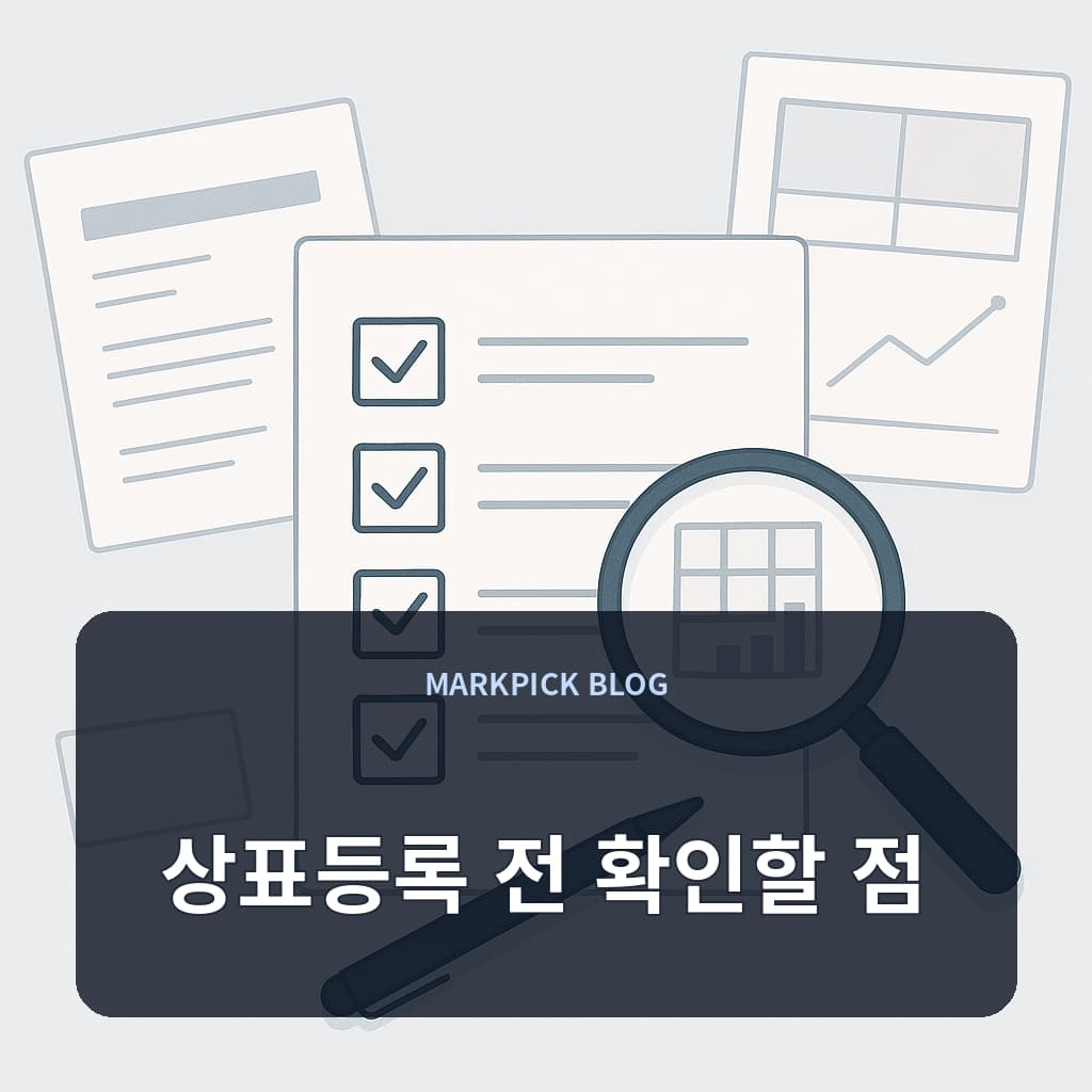 상표등록 전 확인할 점