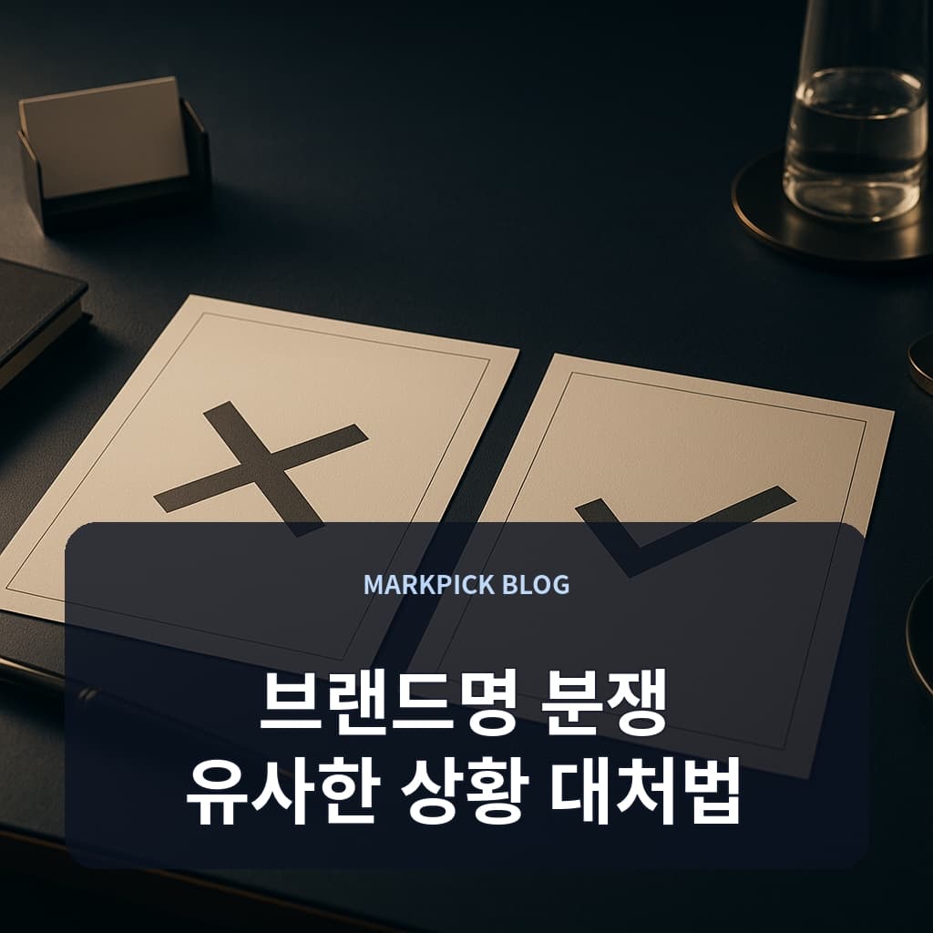 브랜드명 분쟁 유사한 상황 대처법
